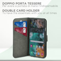 Immagine di Fonex custodia a libro Identity in similpelle per Motorola Moto E13 | Nero