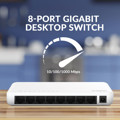 Immagine di Strong switch gigabit a 8 porte | Bianco