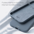 Immagine di Fonex cover Pure Touch in silicone per Samsung Galaxy A22 5G | Grigio oceano