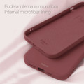 Immagine di Fonex cover Pure Touch in silicone per Samsung Galaxy A22 5G | Rosso marsala