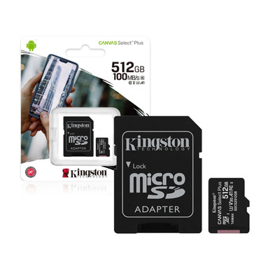 Immagine di Kingston Memory Micro SDXC Class10 + addattatore SD | 512GB