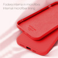 Immagine di Fonex cover Pure Touch in silicone per Apple iPhone 12 / 12 Pro | Rosso
