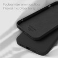 Immagine di Fonex cover Pure Touch in silicone per Apple iPhone 12 Pro Max | Nero
