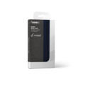 Immagine di Fonex custodia a libro D-mood in tessuto e TPU per Samsung Galaxy A02S | Grigio scuro e blu
