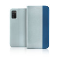 Immagine di Fonex custodia a libro D-mood in tessuto e TPU per Samsung Galaxy A02S | Azzurro e blu