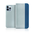 Immagine di Fonex custodia a libro D-mood in tessuto e TPU per Apple iPhone 13 Pro | Azzurro e blu