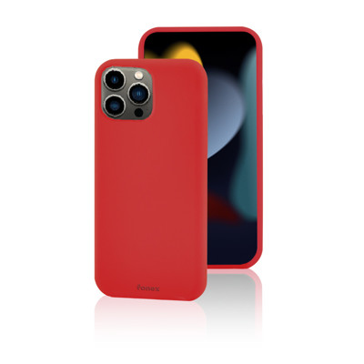 Immagine di Fonex cover Pure Touch in silicone per Apple iPhone 14 Pro Max | Rosso