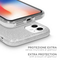 Immagine di Fonex cover Glitter per Apple iPhone 12/12 Pro | Argento