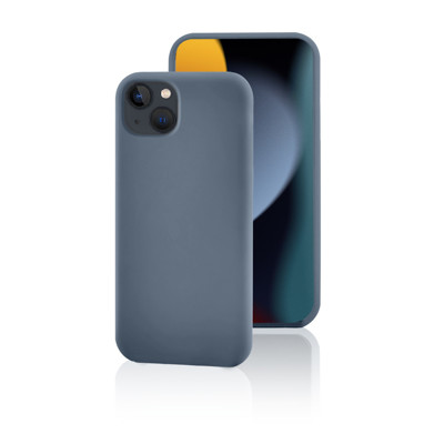 Immagine di Fonex cover Pure Touch in silicone per iPhone 14 Max / 14 Plus | Grigio Oceano