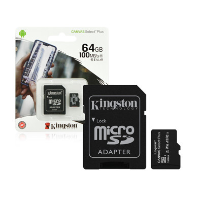 Immagine di Kingston memory micro SD + adattatore | 64 GB