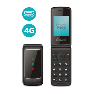 Immagine di Easyteck telefono cellulare F400 4G VoLTE | Nero