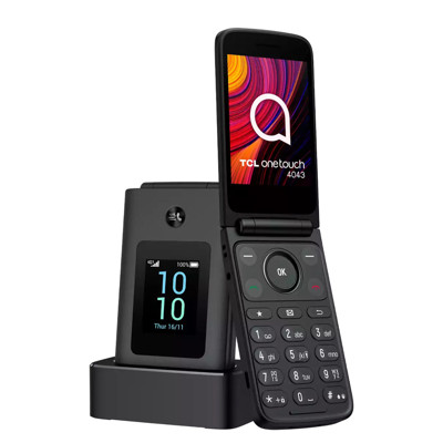 Immagine di TCL telefono cellulare Onetouch 4043 4G per anziani Dual Sim | Grigio Scuro