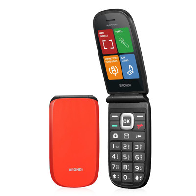 Immagine di Brondi telefono cellulare Raptor Dual sim | Arancione