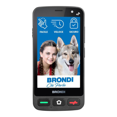 Immagine di Brondi cellulare senior Amico Smartphone Pocket Dual sim | Nero