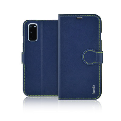 Immagine di Fonex custodia a libro Identity in similpelle per Samsung Galaxy S20 | Blu