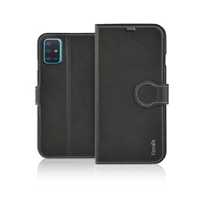 Immagine di Fonex custodia a libro Identity in similpelle per Samsung Galaxy A51 | Nero