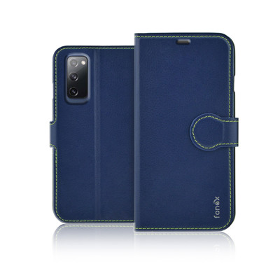 Immagine di Fonex custodia a libro Identity in similpelle per Samsung Galaxy S20 Fe (Fan Edition) 4G/5G | Blu