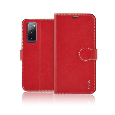 Immagine di Fonex custodia a libro Identity in similpelle per Samsung Galaxy S20 Fe (Fan Edition) 4G/5G | Rosso