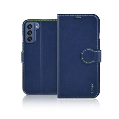 Immagine di Fonex custodia a libro Identity in similpelle per Samsung Galaxy S21 Fe | Blu