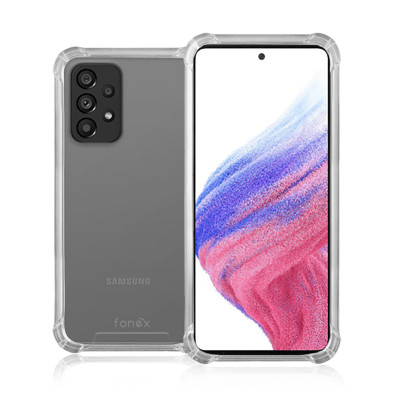 Immagine di Fonex cover Mols Basic antiurto per Samsung Galaxy A33 5G con angoli e retro rinforzati |Trasparente