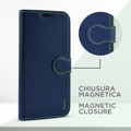 Immagine di Fonex custodia a libro Identity in similpelle per IPhone 14 | Blu