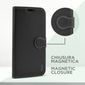 Immagine di Fonex custodia a libro Identity in similpelle per Oppo A77 | Nero