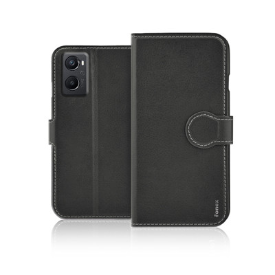 Immagine di Fonex custodia a libro Identity in similpelle per Oppo A96 | Nero