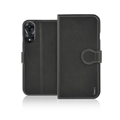 Immagine di Fonex custodia a libro Identity in similpelle per Oppo A78 5G | Nero