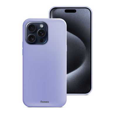 Immagine di Fonex cover Pure Touch in silicone per Apple iPhone 15 Pro | Viola