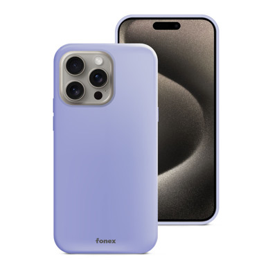 Immagine di Fonex cover Pure Touch in silicone per Apple iPhone 15 Pro Max | Viola