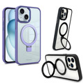 Immagine di Fonex cover Mag Stand con magnete e supporto per Apple iPhone 15 | Bordo Viola