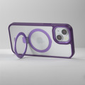 Immagine di Fonex cover Mag Stand con magnete e supporto per Apple iPhone 15 | Bordo Viola