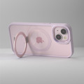 Immagine di Fonex cover Mag Stand con magnete e supporto per Apple iPhone 15 Pro | Bordo Rosa