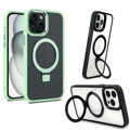 Immagine di Fonex cover Mag Stand con magnete e supporto per Apple iPhone 15 Plus | Bordo Verde