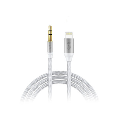 Immagine di Fonex cavo audio da Jack 3,5 mm a Lightning | Bianco