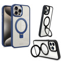 Immagine di Fonex cover Mag Stand con magnete e supporto per Apple iPhone 15 Pro Max | Bordo Blu