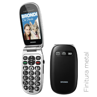 Immagine di Brondi cellulare senior Amico comfort Dual sim | Nero