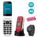 Immagine di Easyteck telefono cellulare senior S400 4G VoLTE con SOS band incluso | Rosso