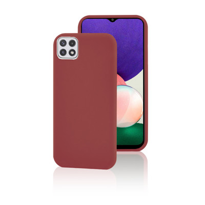 Immagine di Fonex cover Pure Touch in silicone per Samsung Galaxy A22 5G | Rosso marsala