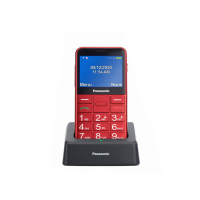 Immagine di Panasonic telefono cellulare senior KX-TU155 | Rosso