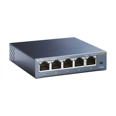 Immagine di Tp-Link switch da tavolo TL-SG105 5 porte | Grigio