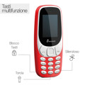 Immagine di Easyteck telefono cellulare B310i | Rosso