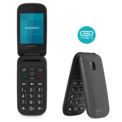 Immagine di Easyteck telefono cellulare F210 | Grigio Scuro