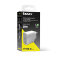 Immagine di Fonex caricatore da rete 20W con porta Type-C (PD) | Bianco