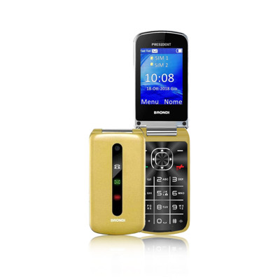 Immagine di Brondi telefono cellulare President Dual sim | Oro