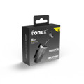 Immagine di Fonex auricolare Bluetooth mono con cavo retrattile e clip | Nero