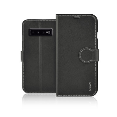 Immagine di Fonex custodia a libro Identity in similpelle per Samsung Galaxy S10E | Nero