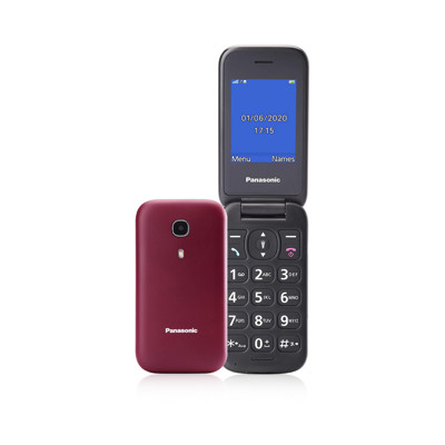 Immagine di Panasonic telefono cellulare senior KX-TU400 | Rosso