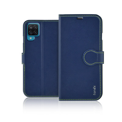 Immagine di Fonex custodia a libro Identity in similpelle per Samsung Galaxy A12/A12S | Blu