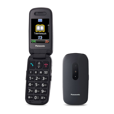 Immagine di Panasonic telefono cellulare senior KX-TU446 | Nero